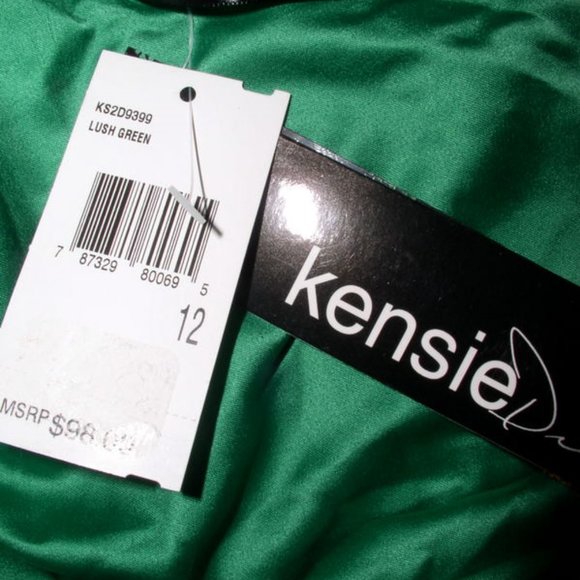 Kensie NWT Marbled Sequin One Shoulder Dresses - Picture 7 of 8